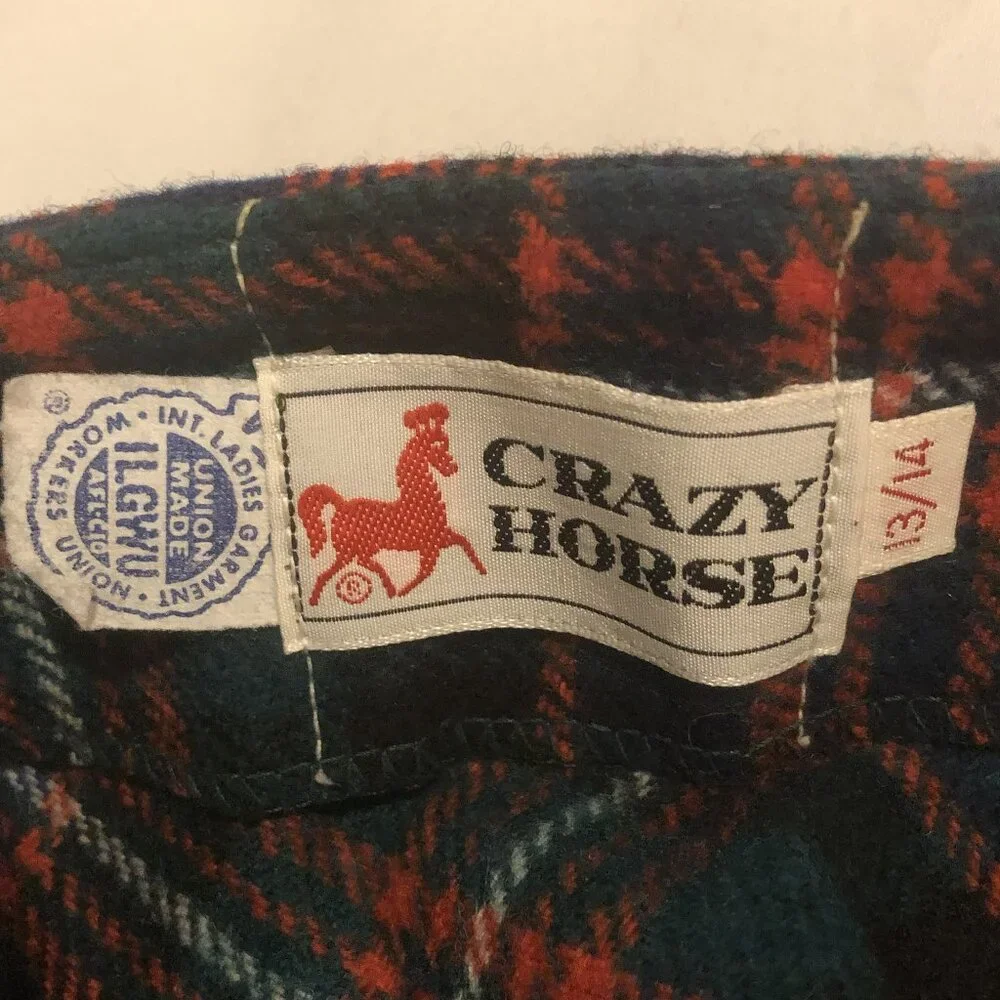 Crazy Horse Plaid A-Line Midi Skirt | Classic Tartan | Made in USA